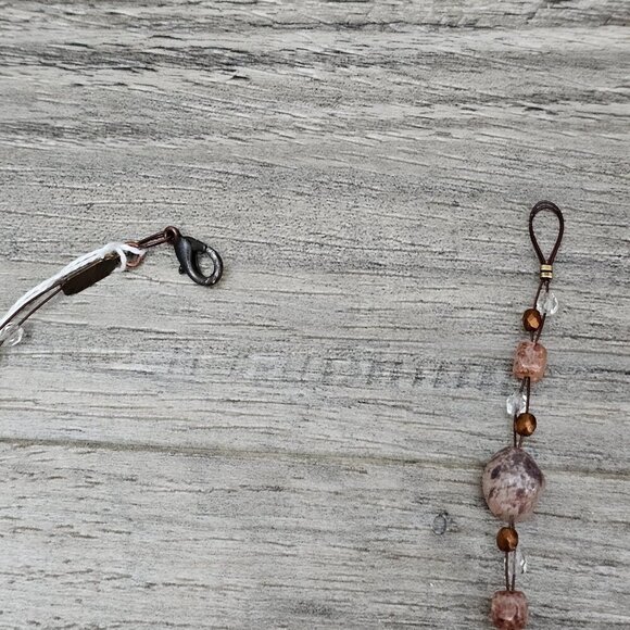 Jean Andre Firenze Italy Maurino Glass Beads Single Strand Y2K Chocker Necklace - Picture 5 of 6